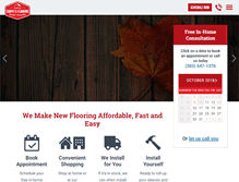 Tablet Screenshot of denvercarpetandflooring.com